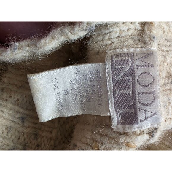 Vintage Moda International Cable Knit Wool Sweater - Picture 6 of 8
